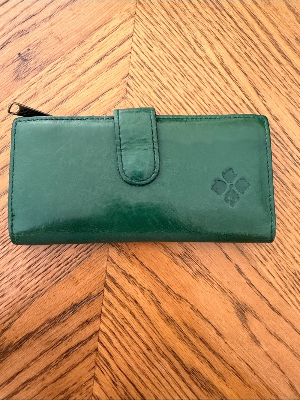 Patricia Nash Green Leather Wallet
